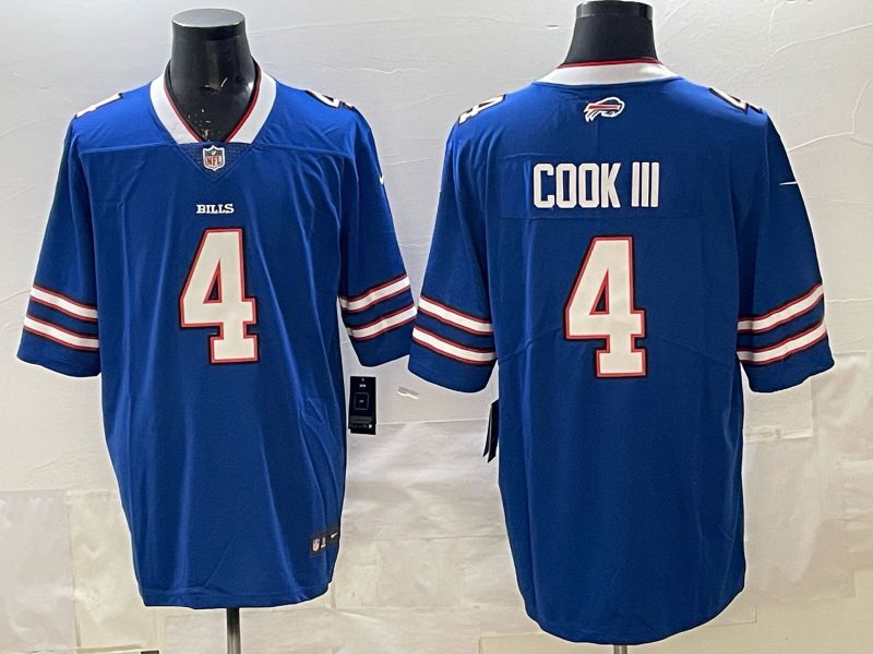 Men 2025 Buffalo Bills #4 Cook iii white 2th generation Nike Limited NFL Jersey style 071